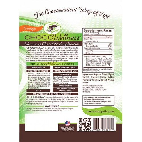 CHOCOWellness® Slimming Chocolate Supplement - Orange - Image 2