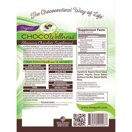 CHOCOWellness® Slimming Chocolate Supplement - Original - Image 2